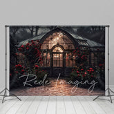 Aperturee - Aperturee Dark Night Lighted Lovely Greenhouse Photo Backdrop